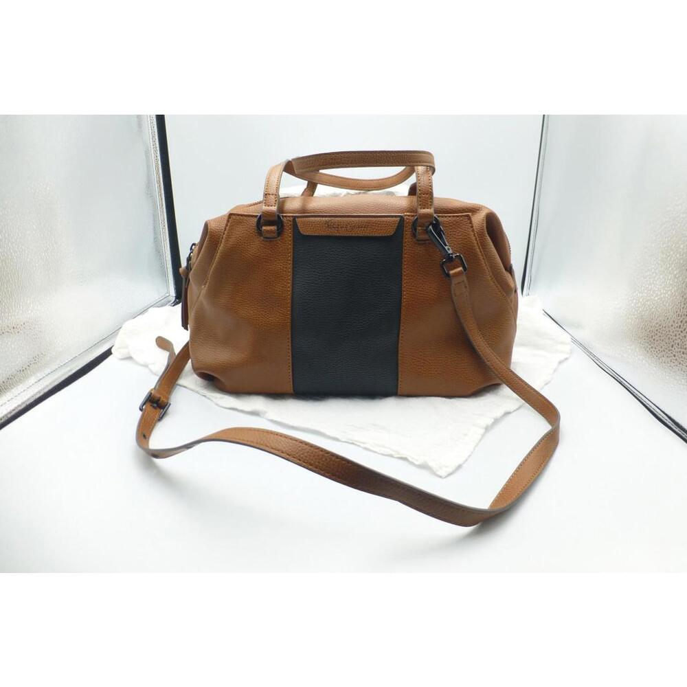 Foley + Corinna Handbag Hygge Tower Satchel Cognac Brown Black Crossbody H4
